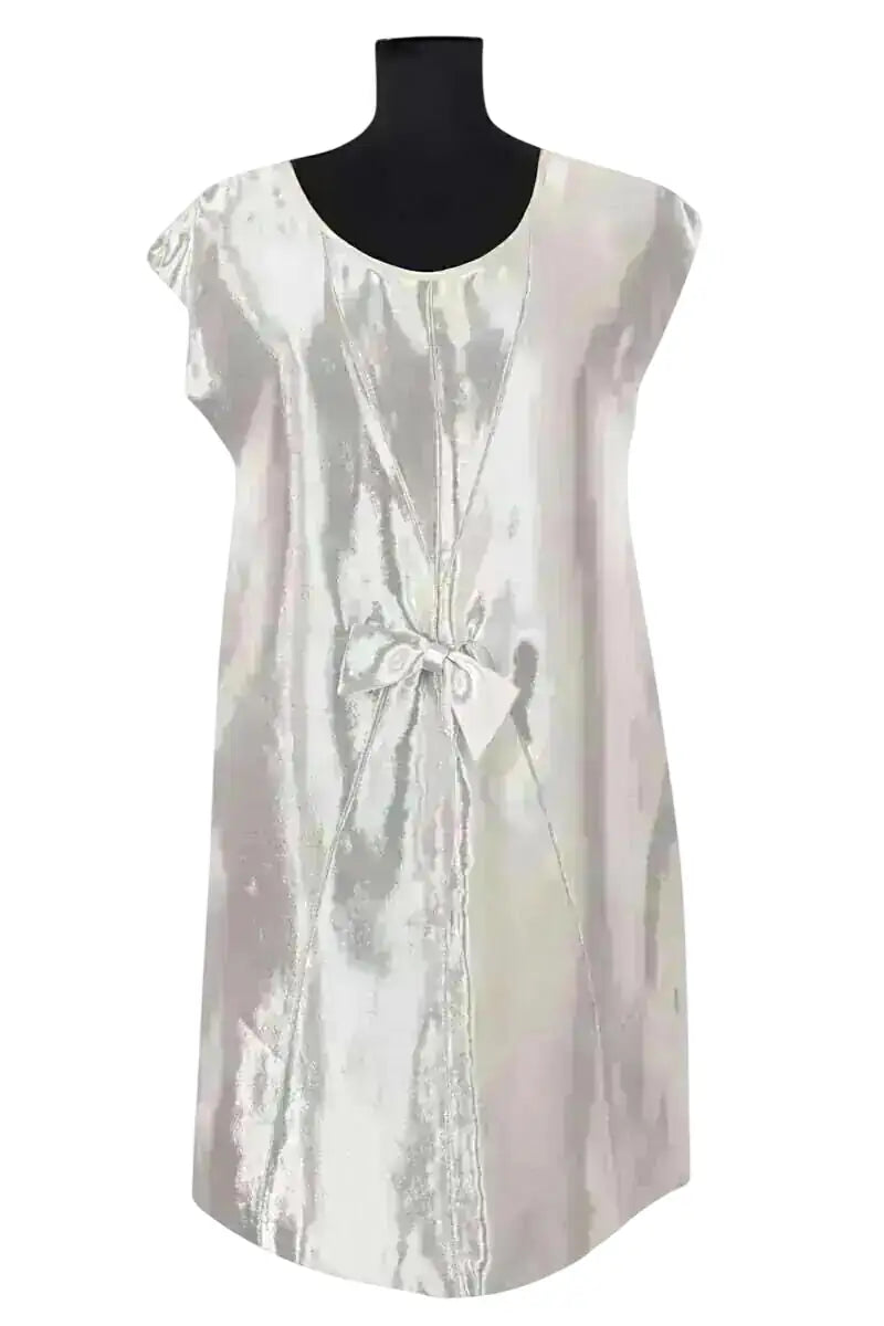 Robe Fendi Argent en Viscose, taille S - Seconde Main