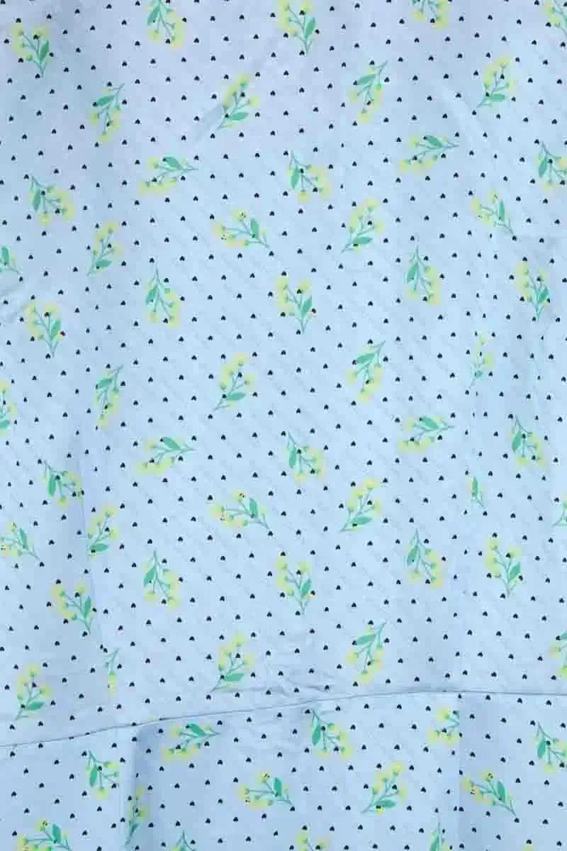 Robe From Future Bleu en Soie
