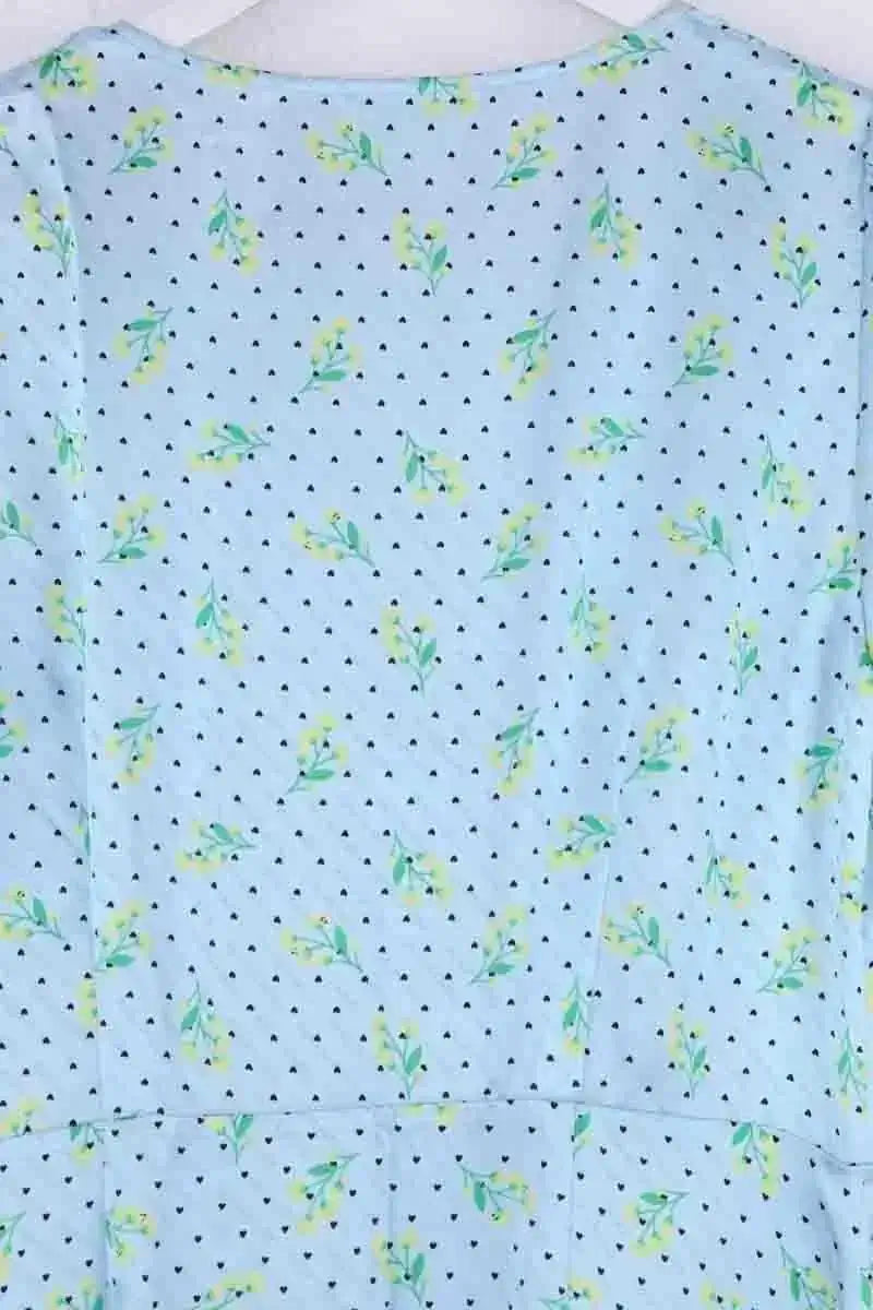 Robe From Future Bleu en Soie