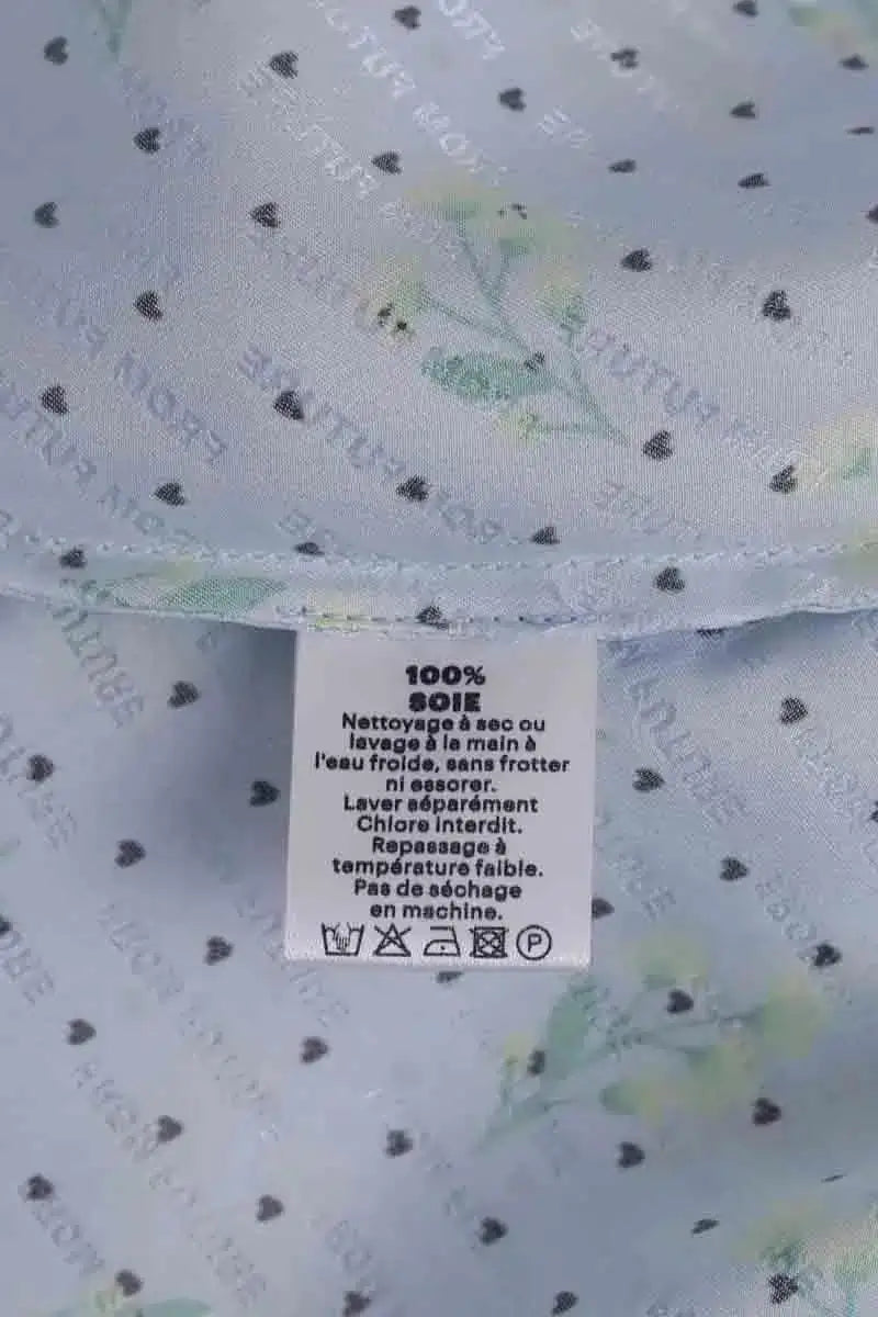 Robe From Future Bleu en Soie