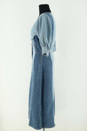 Robe Ganni Bleu en Coton