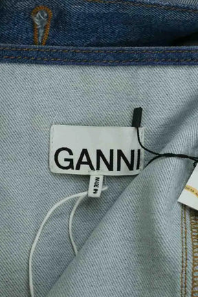 Robe Ganni Bleu en Coton