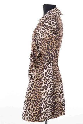Robe Ganni Marron en Coton