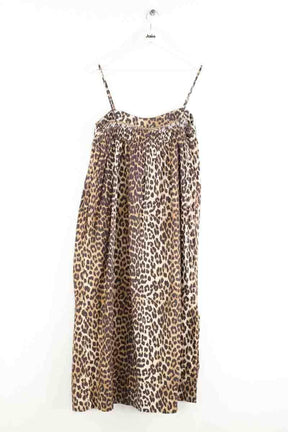 Robe Ganni Marron en Coton