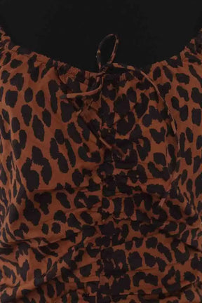 Robe Ganni Marron en Coton