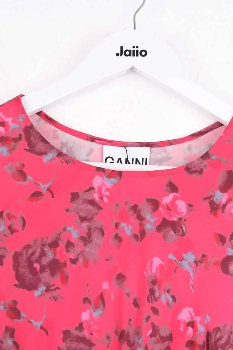 Robe Ganni Rose en Viscose