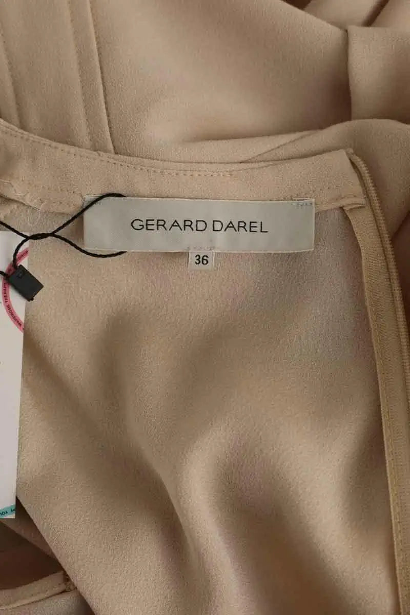Robe Gerard Darel Beige en Synthétique