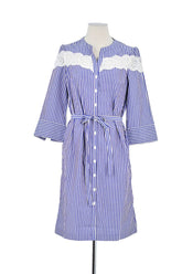 Robe Gerard Darel Bleu en Coton, taille S - Seconde Main