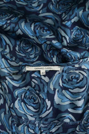 Robe Gerard Darel Bleu en Soie