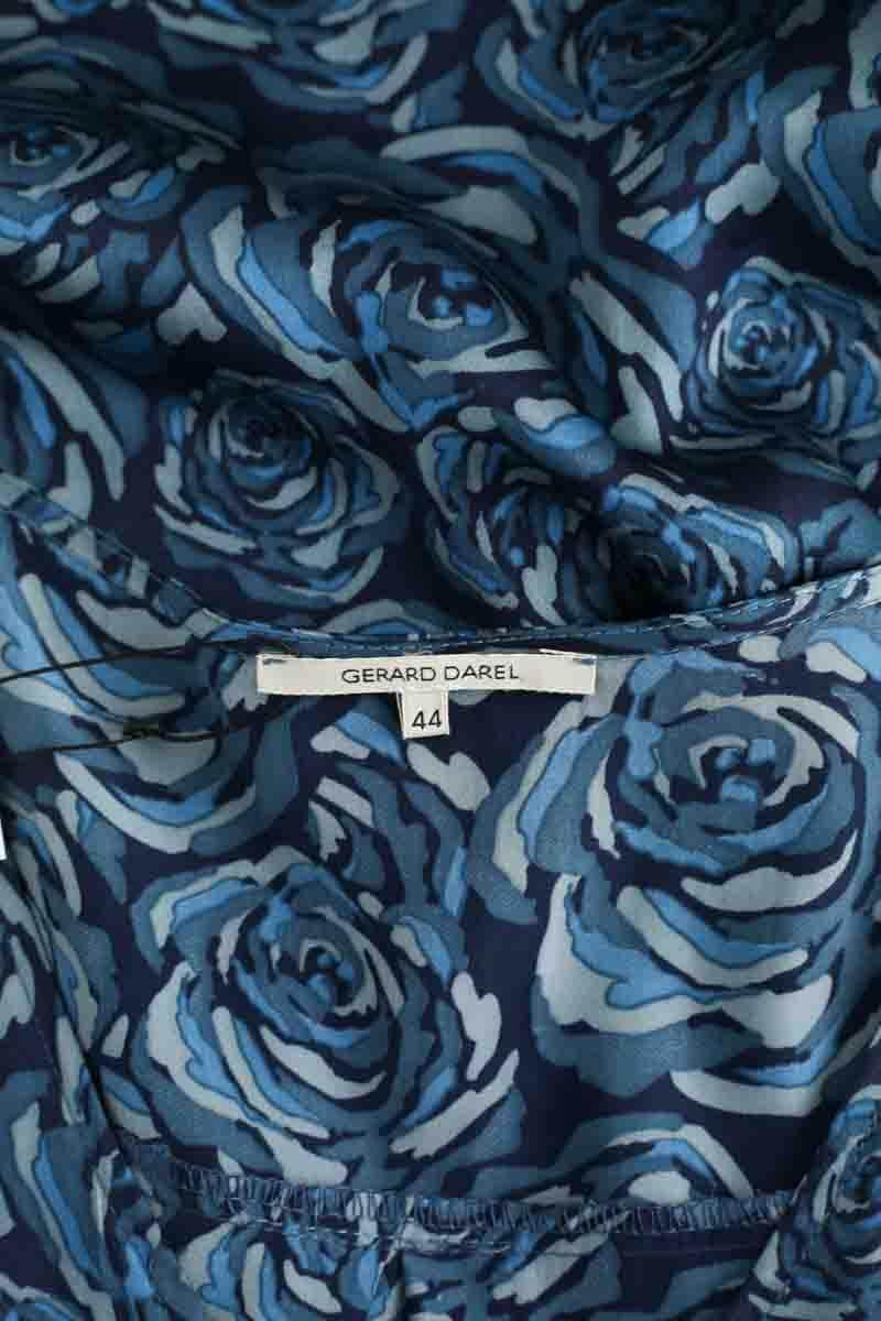 Robe Gerard Darel Bleu en Soie
