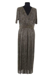 Robe Gerard Darel Doré en Synthétique, taille L - Seconde Main
