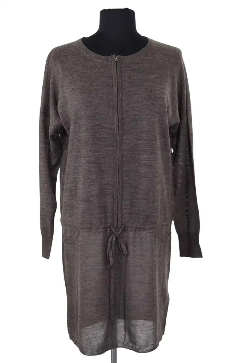 Robe Gerard Darel Gris en Laine, taille L - Seconde Main