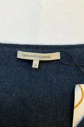Robe Gerard Darel Marine en Cachemire