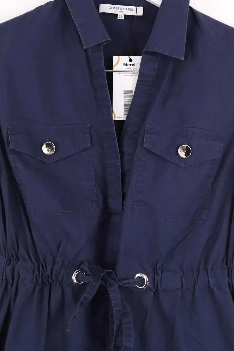 Robe Gerard Darel Marine en Coton
