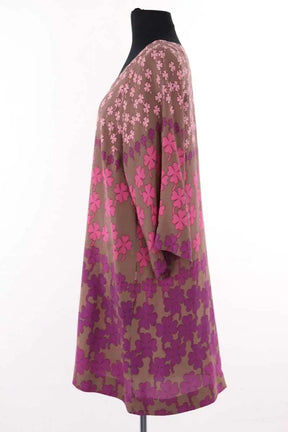 Robe Gerard Darel Marron en Soie