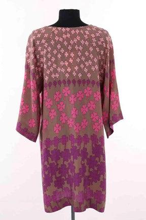 Robe Gerard Darel Marron en Soie