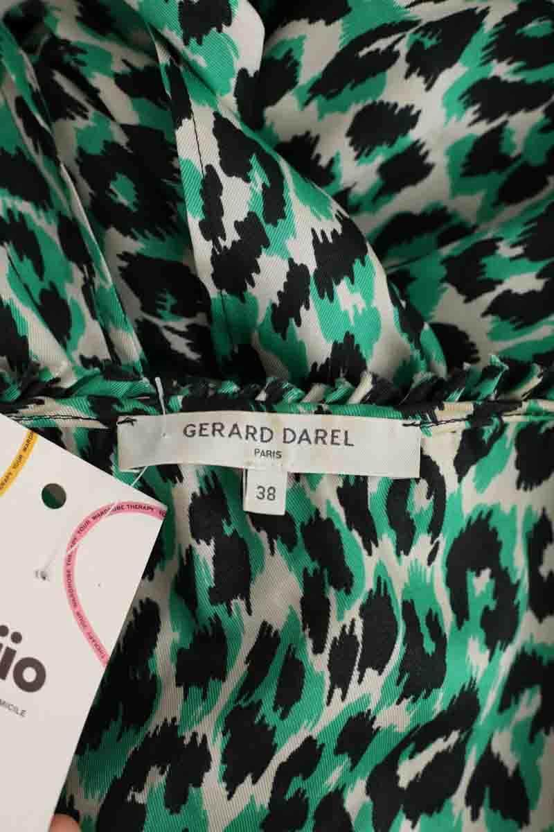 Robe Gerard Darel Vert en Synthétique