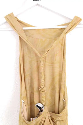 Robe Gestuz Beige en Synthétique
