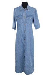 Robe Gestuz Bleu en Coton, taille S - Seconde Main