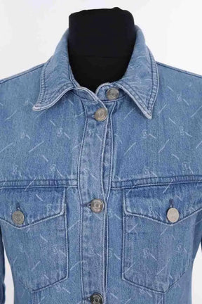 Robe Gestuz Bleu en Coton
