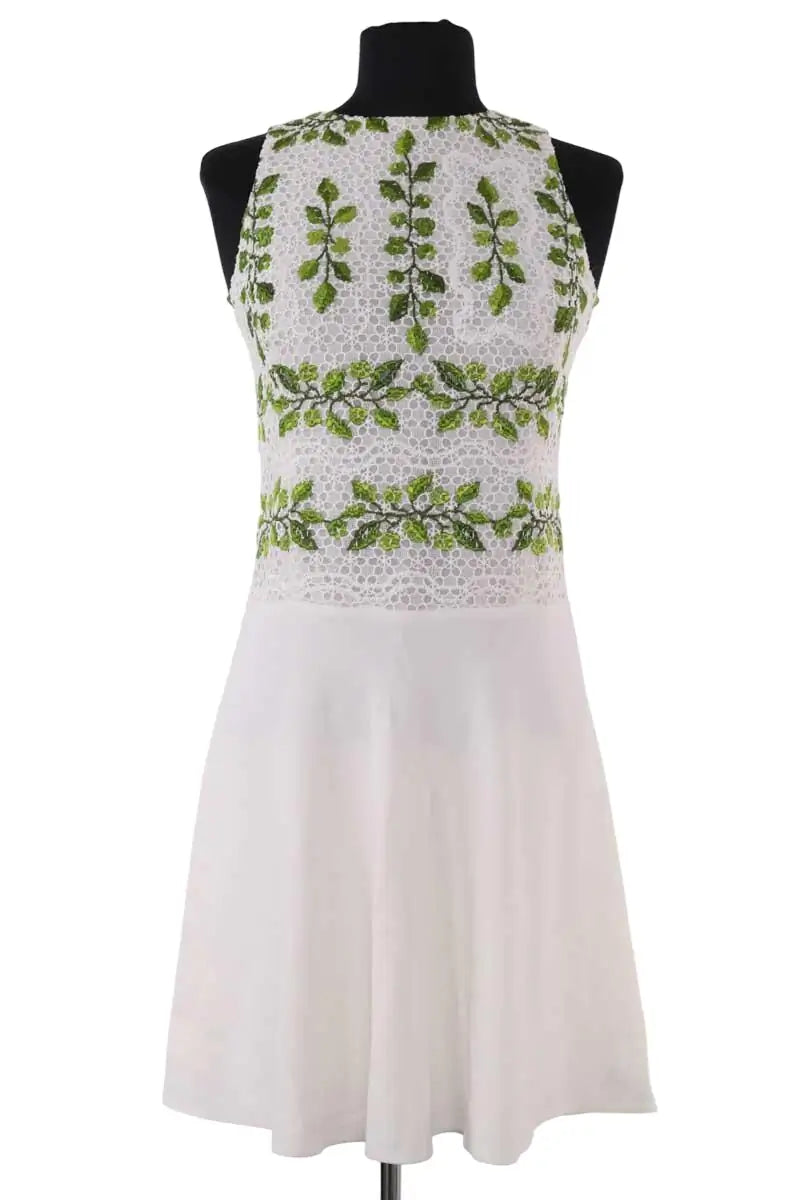 Robe Giambattista Valli Blanc en Soie, taille S - Seconde Main