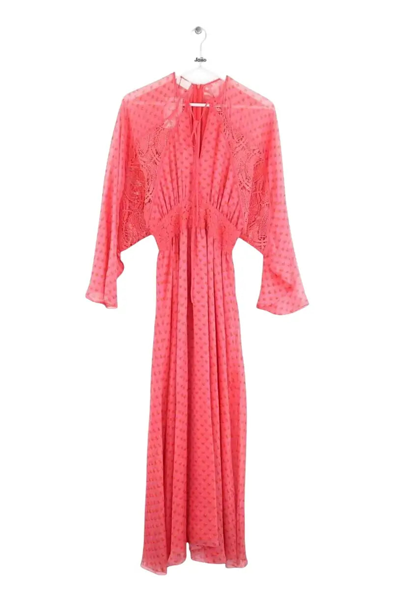 Robe Giambattista Valli Rose en Soie, taille S - Seconde Main