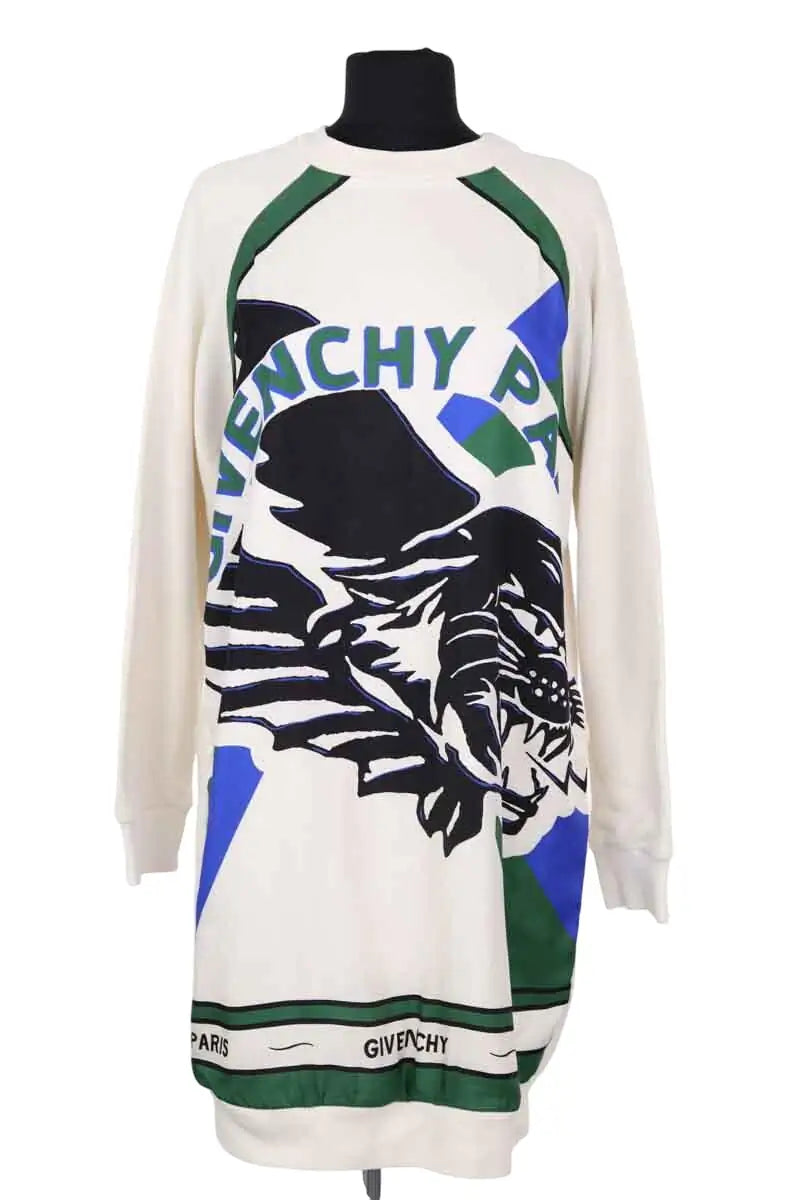 Robe Givenchy Ecru en Coton, taille S - Seconde Main