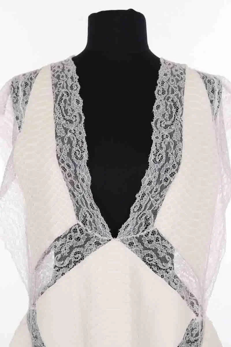 Robe Givenchy Ecru en Cuirs exotiques
