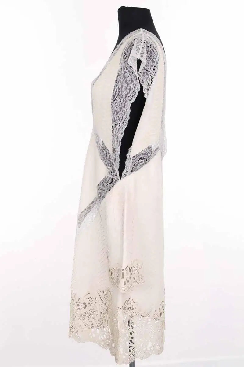 Robe Givenchy Ecru en Cuirs exotiques
