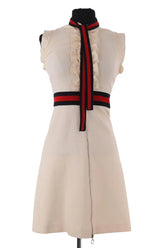 Robe Gucci Ecru en Synthétique, taille XS - Seconde Main