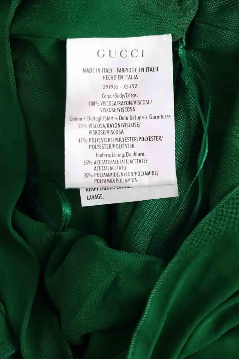 Robe Gucci Vert en Viscose