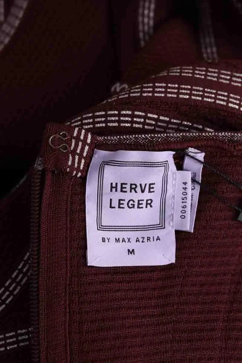 Robe Herve Leger Bordeaux en Synthétique