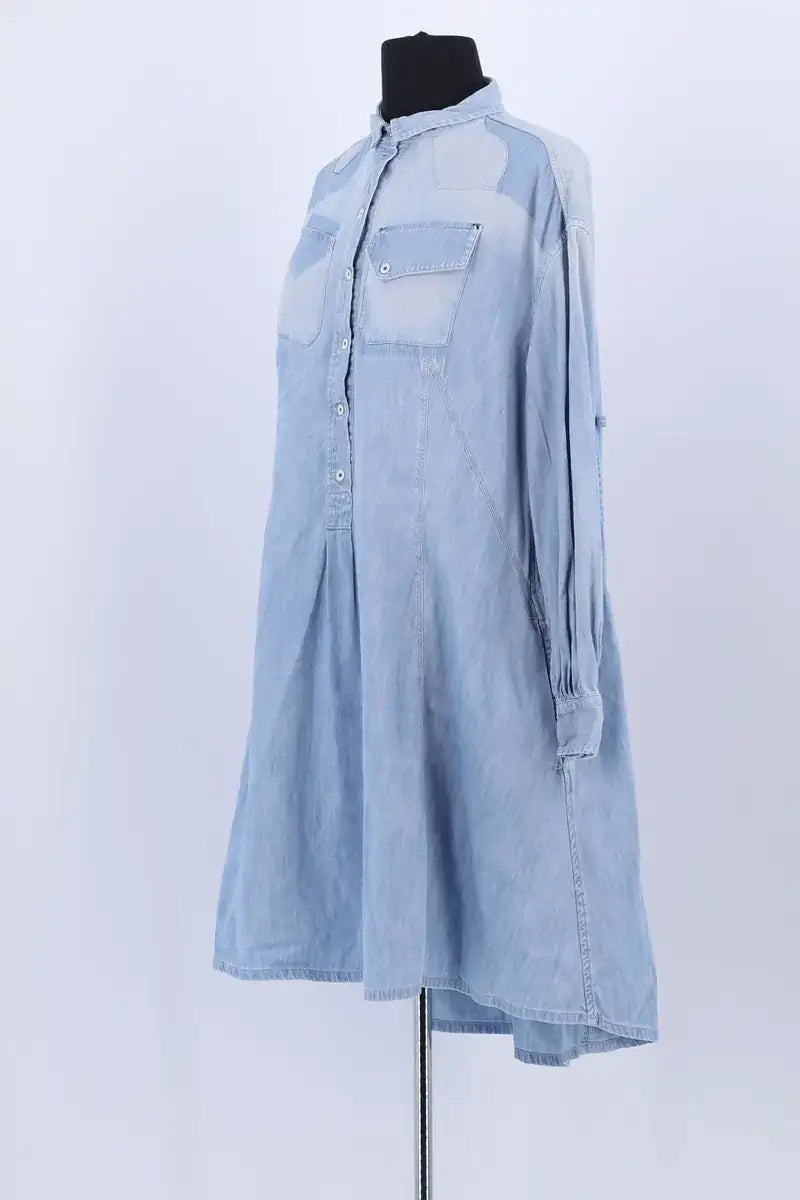 Robe HIGH Bleu en Coton