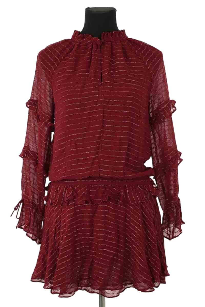 Robe Hoss Intropia Bordeaux en Viscose, taille S - Seconde Main