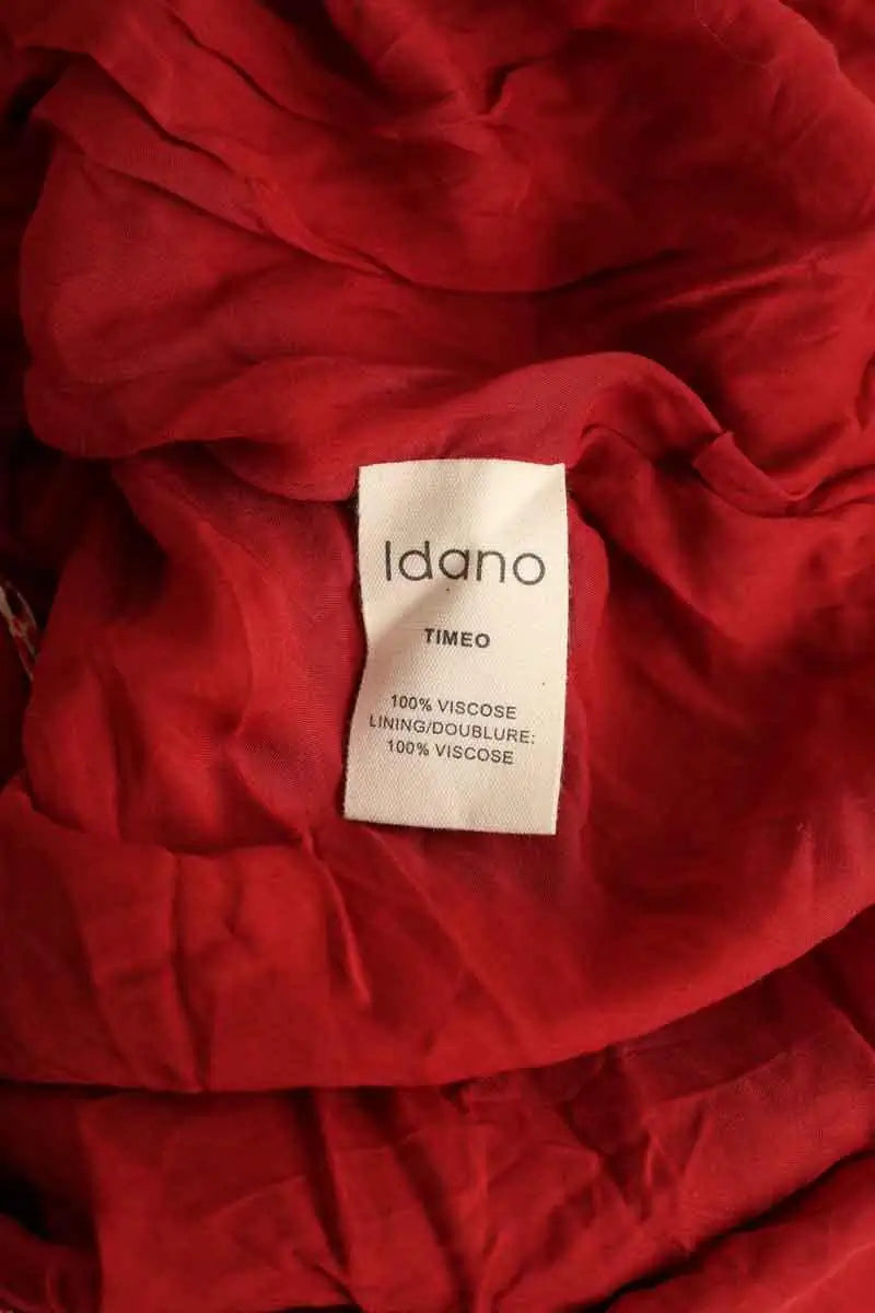 Robe Idano Timeo robe brique Rouge en Viscose