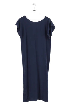 Robe INDRESS Marine en Soie, taille S - Seconde Main