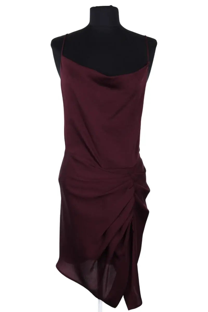 Robe Iro Bordeaux en Synthétique, taille S - Seconde Main