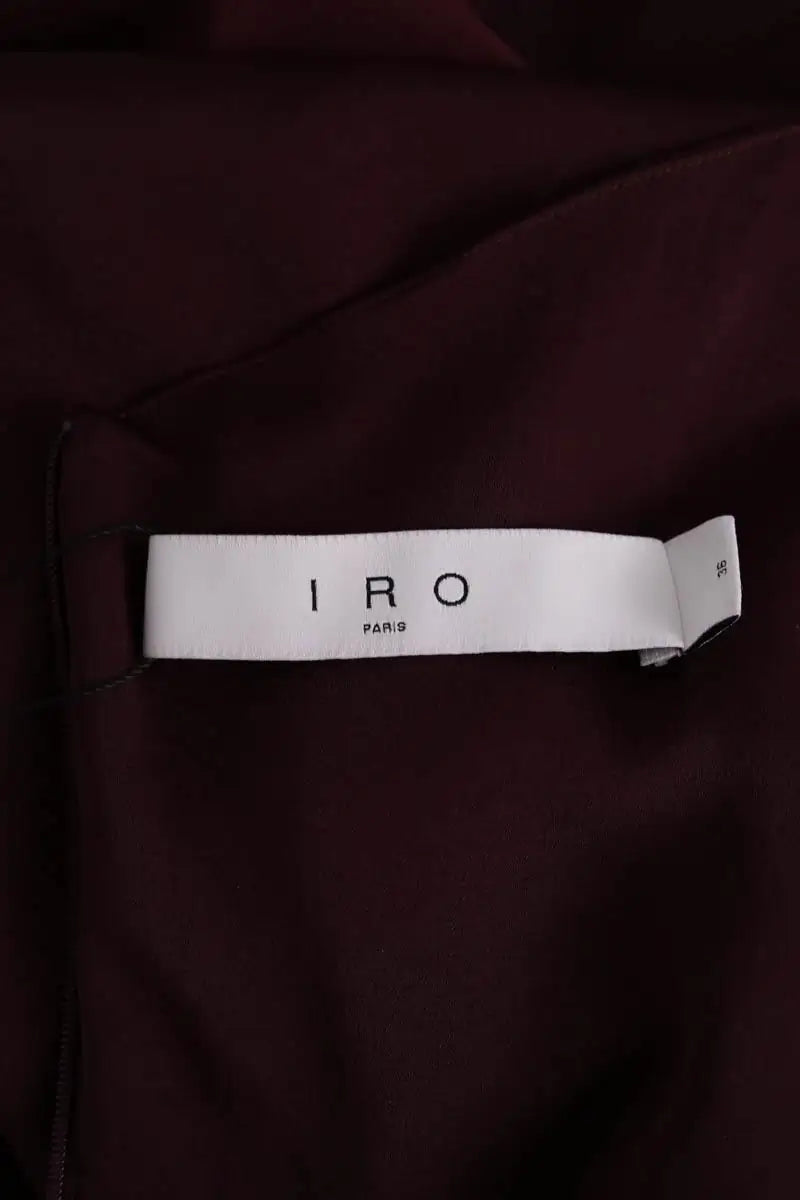 Robe Iro Bordeaux en Synthétique