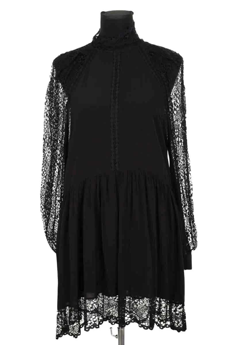 Robe Iro Deorro Noir en Viscose, taille S - Seconde Main