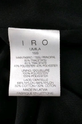 Robe Iro Noir en Polyester