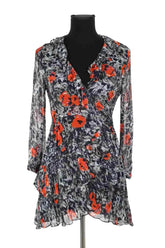 Robe Iro Noir en Viscose, taille XS - Seconde Main