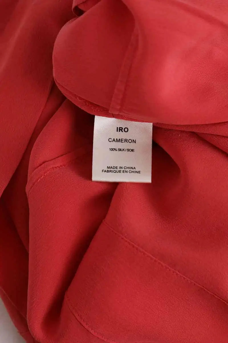 Robe Iro Rouge en Soie