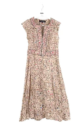 Robe Isabel Marant Beige en Synthétique, taille XS - Seconde Main