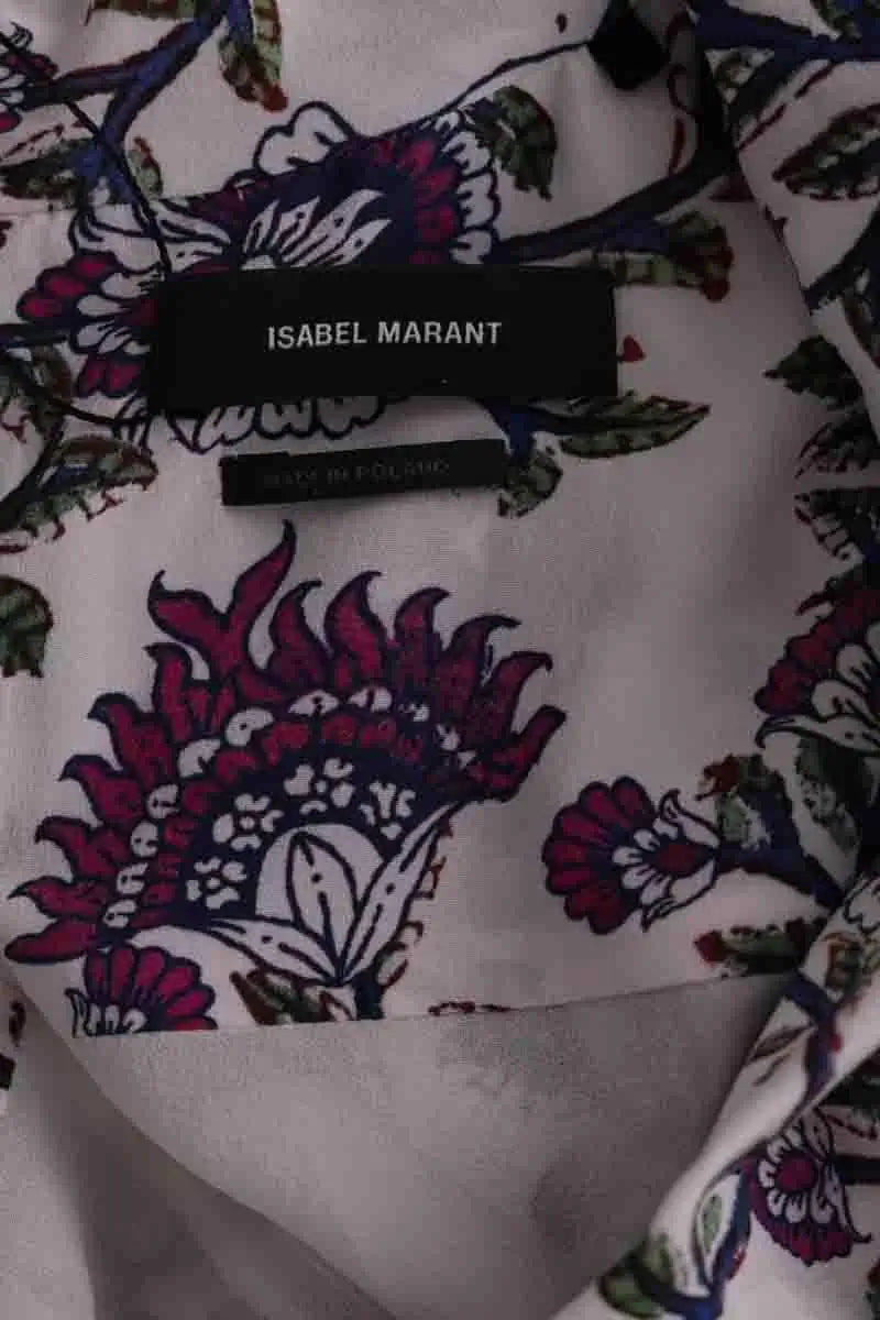 Robe Isabel Marant Bemaya Blanc en Soie