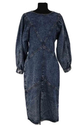 Robe Isabel Marant Bleu en Coton, taille M - Seconde Main