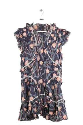Robe Isabel Marant Bleu en Coton, taille M - Seconde Main