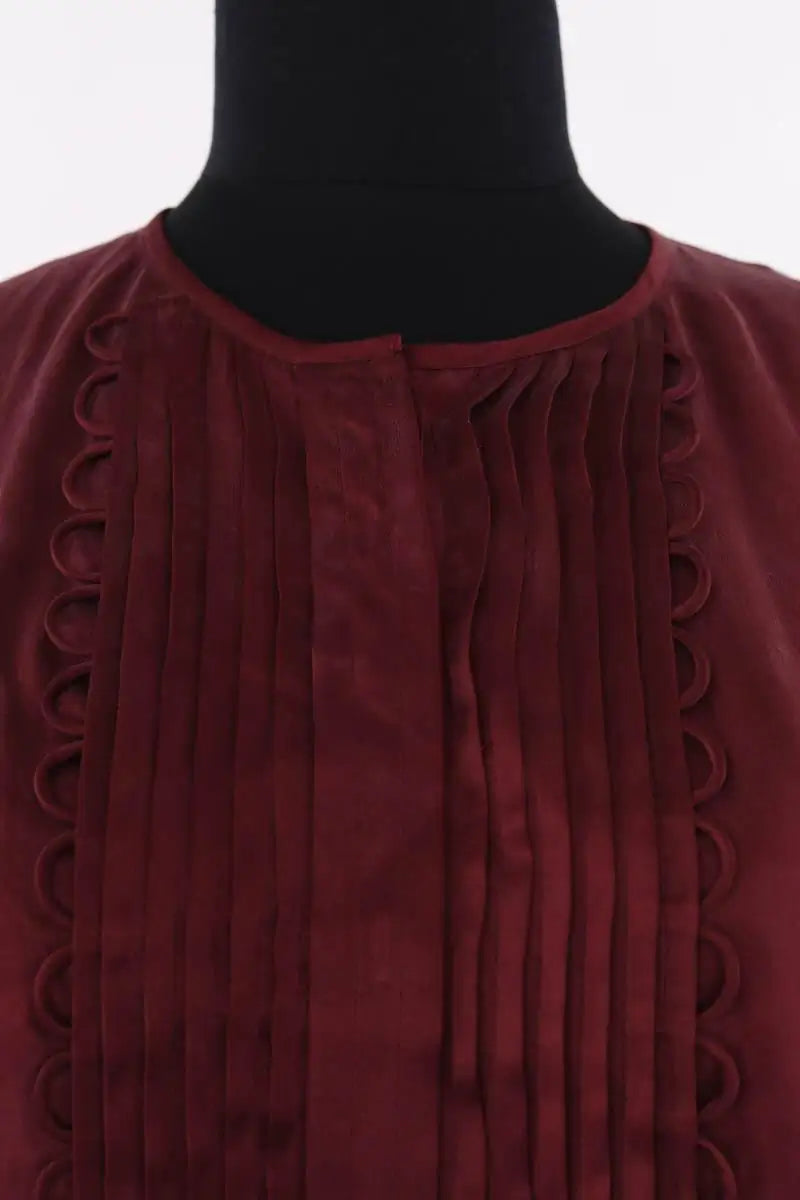Robe Isabel Marant Étoile Bordeaux en Soie