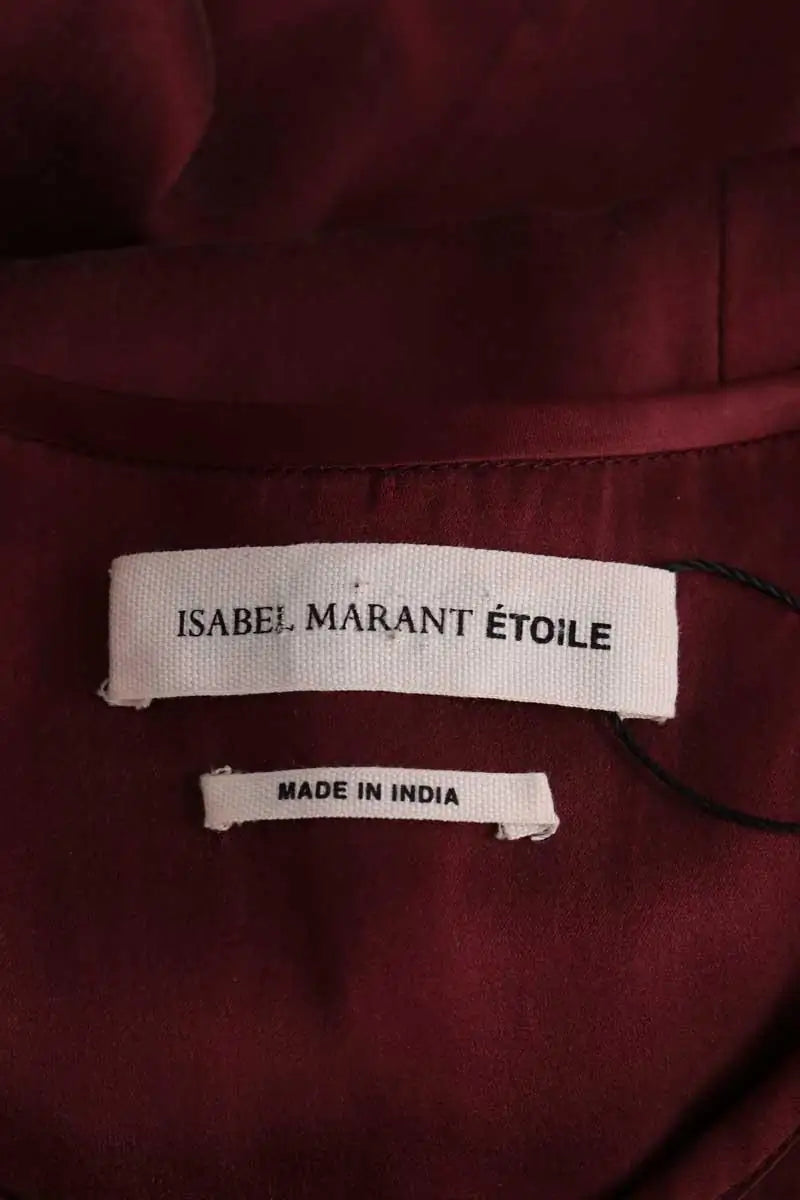 Robe Isabel Marant Étoile Bordeaux en Soie