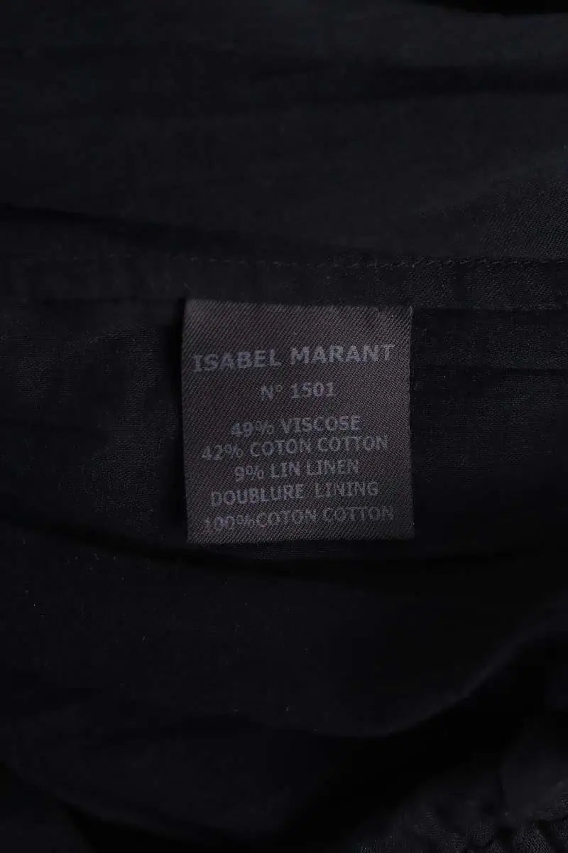 Robe Isabel Marant Étoile Noir en Coton