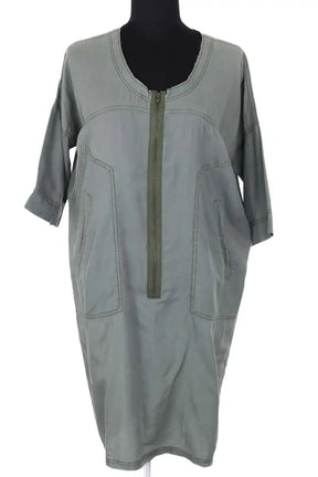 Robe Isabel Marant Étoile Vert en Coton, taille M - Seconde Main
